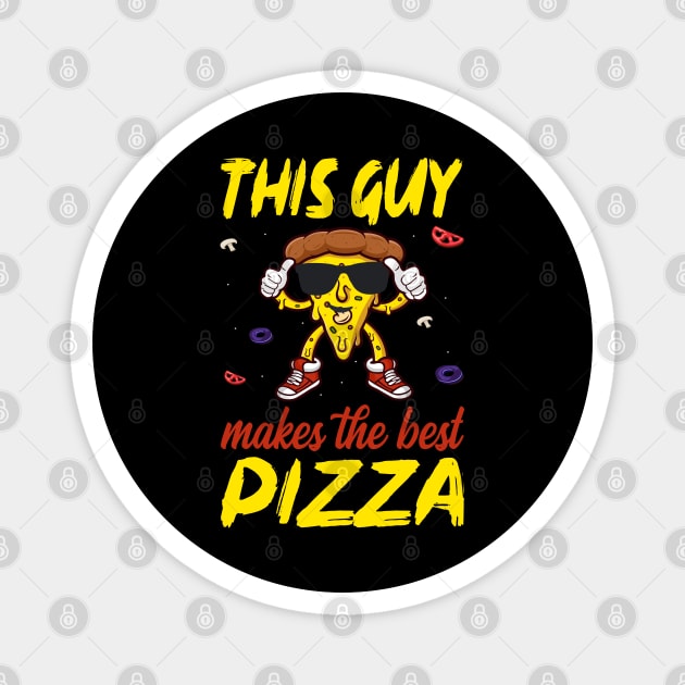 Pizza Chef Magnet by BOOBYART